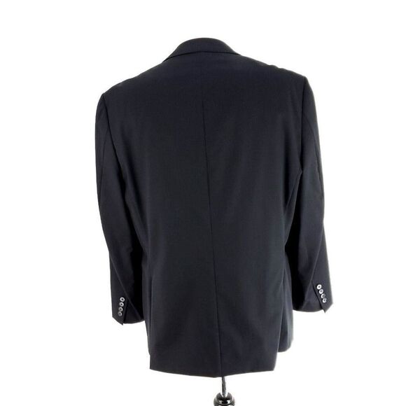 Calvin Klein Wool 2 Button Blazer 42R Or Slim Fit 44R Gray Herringbone - Picture 5 of 10